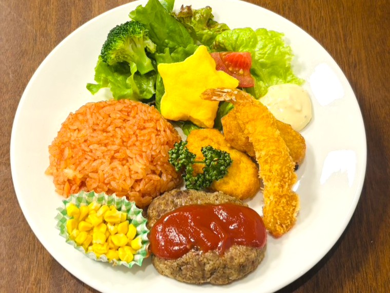 お子様ハンバーグプレート